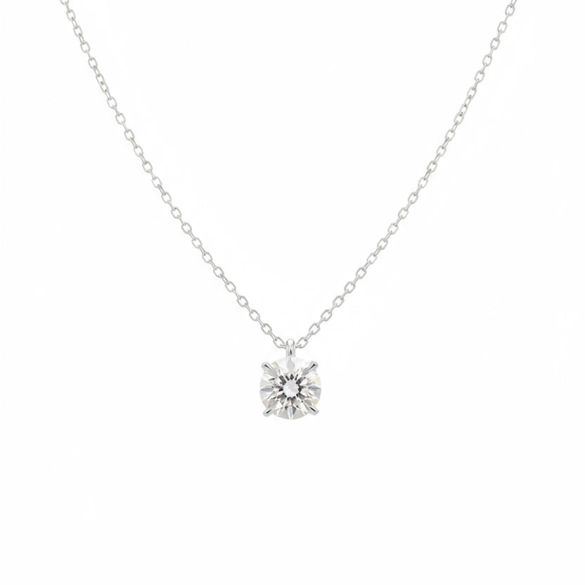 Pendentif Solitaire - Platine - Diamant 1,70 carats