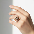 Bague Tank - Or Rose - Diamant 0,25 Ct