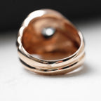 Bague Tank - Or Rose - Diamant 0,25 Ct