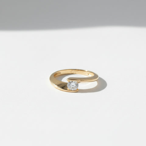 Bague Or Jaune - Diamant 0,35 ct