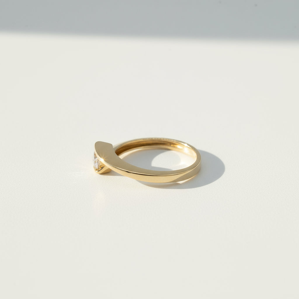 Bague Or Jaune - Diamant 0,35 ct