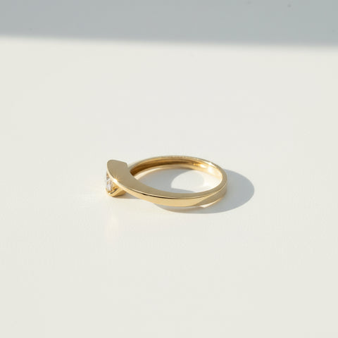 Bague Or Jaune - Diamant 0,35 ct