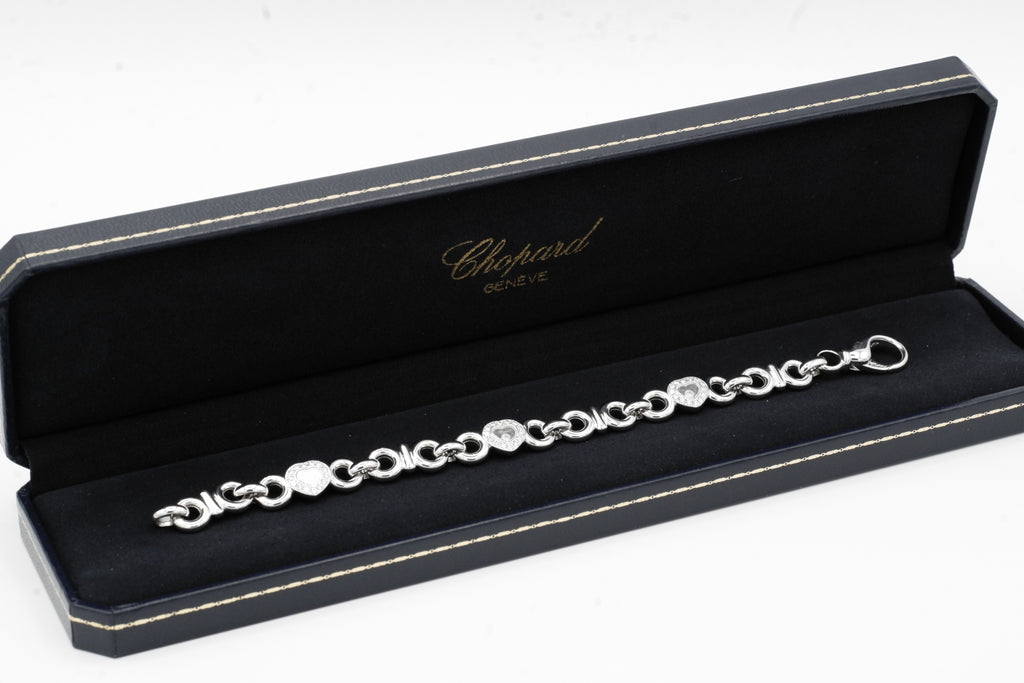 Chopard - Collection Happy Diamond - Bracelet Or blanc et Diamants