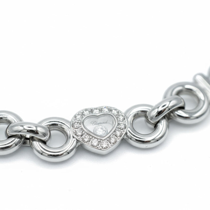 Chopard - Collection Happy Diamond - Collier Or blanc et Diamants