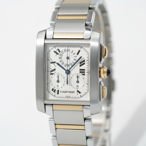 Cartier - Montre Tank Française GM - Or et Acier