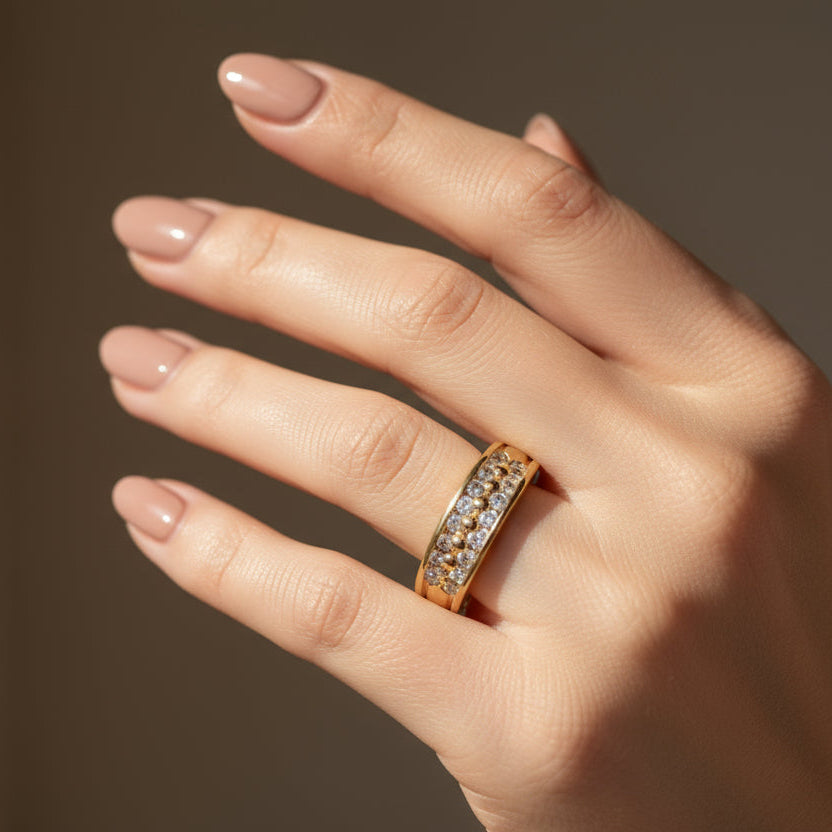 Bague - Or Jaune et Diamants