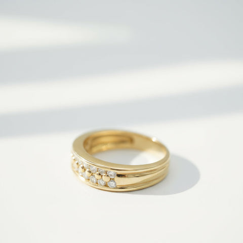 Bague - Or Jaune et Diamants