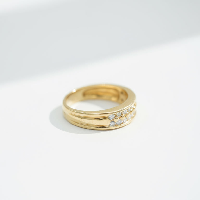 Bague - Or Jaune et Diamants