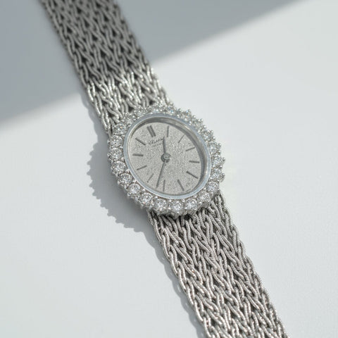 Chopard - Montre Femme - Or blanc et Diamants - Année 70