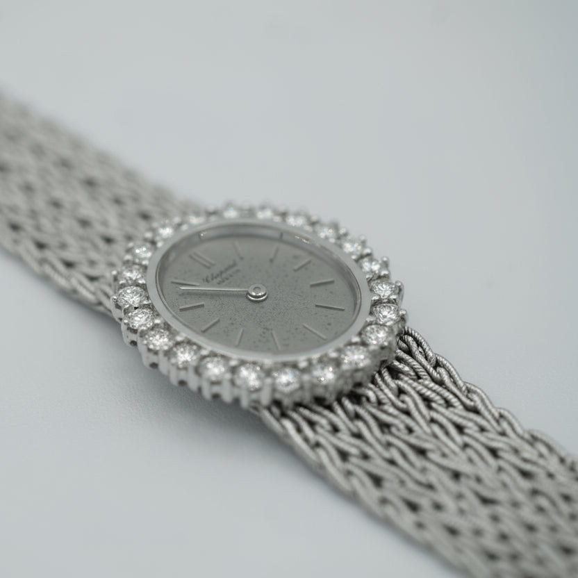 Chopard - Montre Femme - Or blanc et Diamants - Année 70