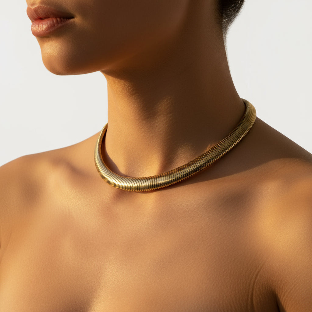 Collier Tubogas - Or Jaune