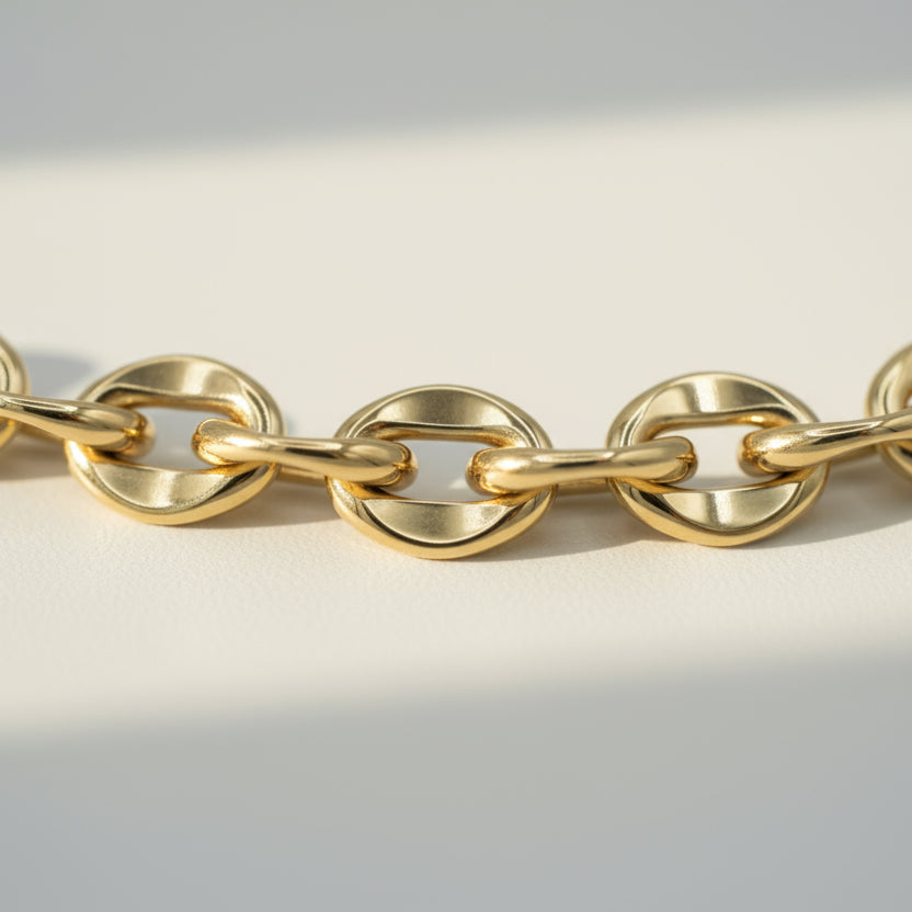 Collier Maille Marine - Or Jaune