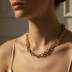 Collier Maille Épi - Or jaune