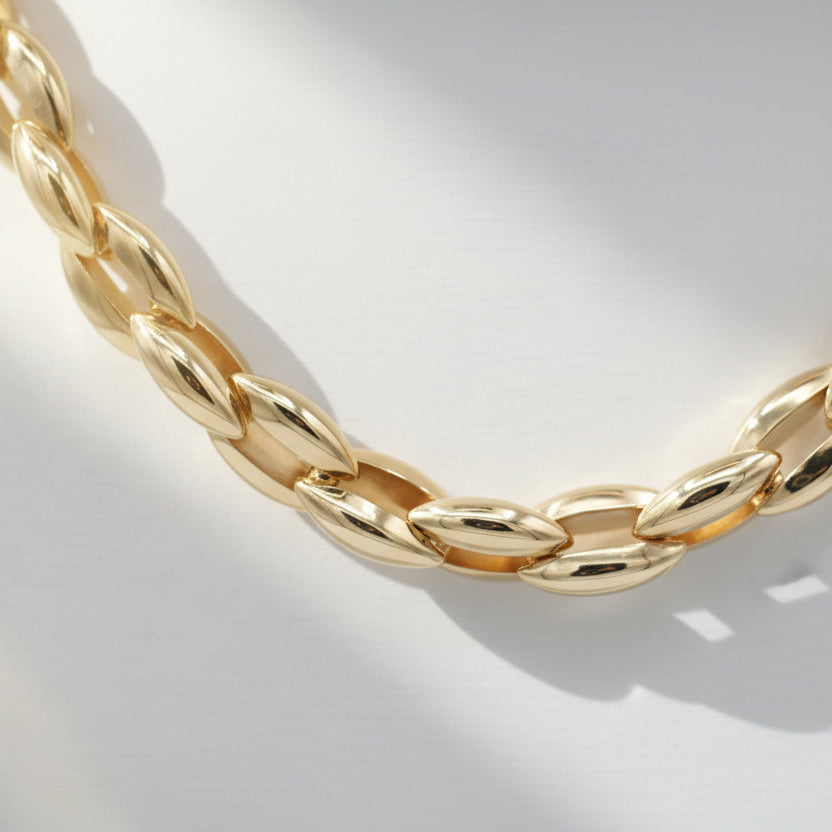 Collier Maille Épi - Or jaune