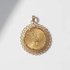 Pendentif Porte Pièce de 10 Dollars  Américain - Or Jaune - Indien - 1910
