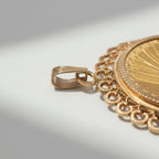 Pendentif Porte Pièce de 10 Dollars  Américain - Or Jaune - Indien - 1910