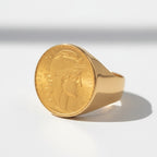 Chevalière Pièce 20 francs - Or Jaune