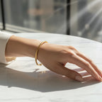 Bracelet Jonc Torsadé - Or jaune