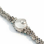 Uti - Montre Ovale - Or Blanc - Diamants, Saphirs et Turquoise