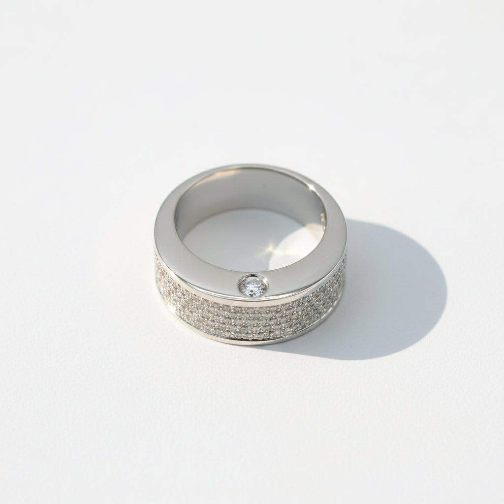 Bague Or blanc - Diamants 2,10 carats