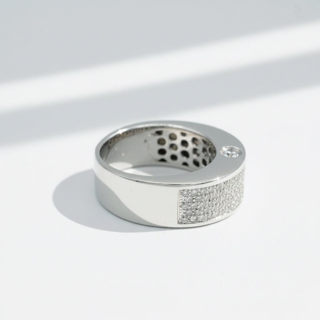 Bague Or blanc - Diamants 2,10 carats