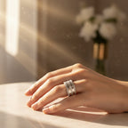 Bague Or Blanc - Diamants 1,47 carats