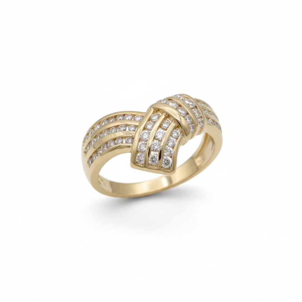 Bague Or Jaune - Diamants 0,70 carat