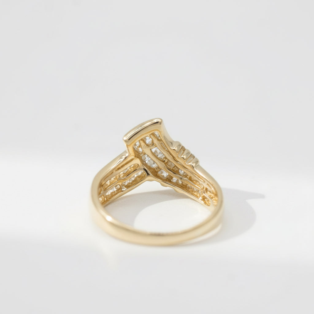 Bague Or Jaune - Diamants 0,70 carat