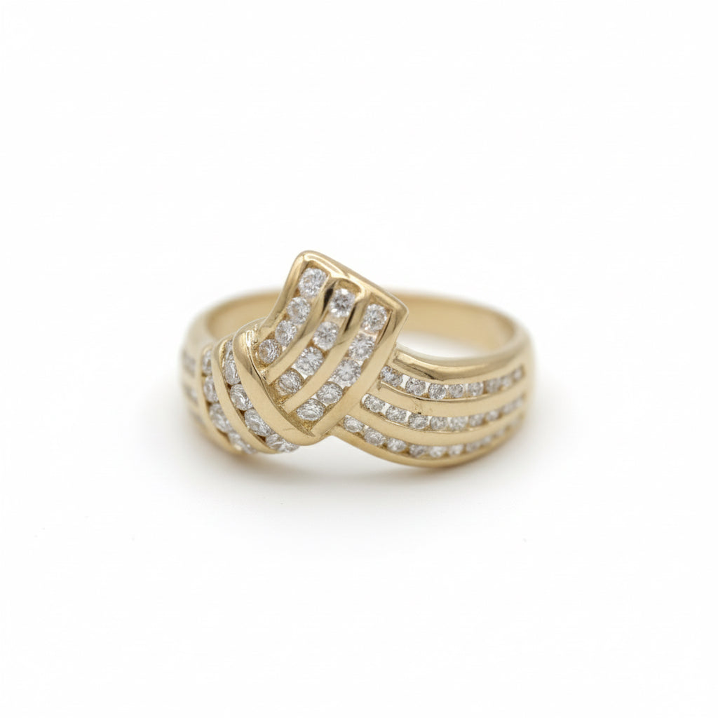 Bague Or Jaune - Diamants 0,70 carat