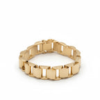 Bracelet Tank articulé - Or Jaune - Année 40