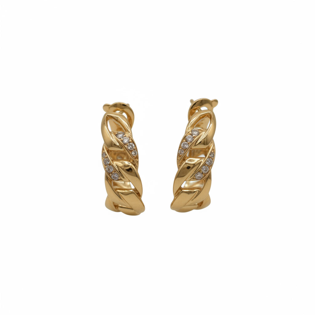 Cartier - Boucles d’Oreilles Bergame - Or Jaune et Diamants