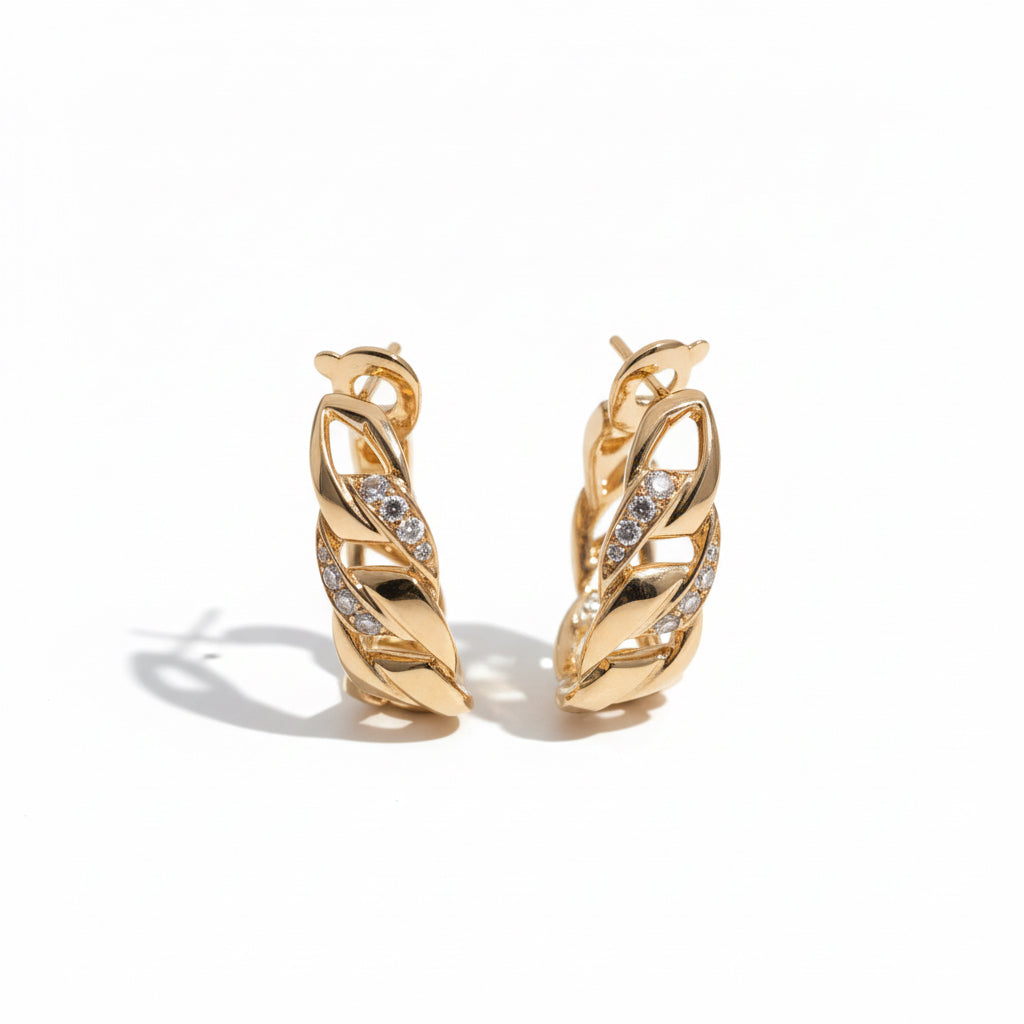 Cartier - Boucles d’Oreilles Bergame - Or Jaune et Diamants