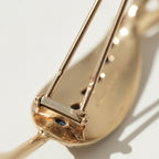 Van Cleef & Arpels - Broche Feuille - Or jaune et Platine - Saphirs et Diamants