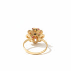 Bague Marguerite - Or jaune - Rubis
