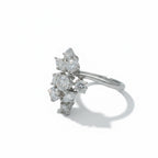 Bague Cocktail - Or Blanc - Diamants 1,20 carats - Circa 1970