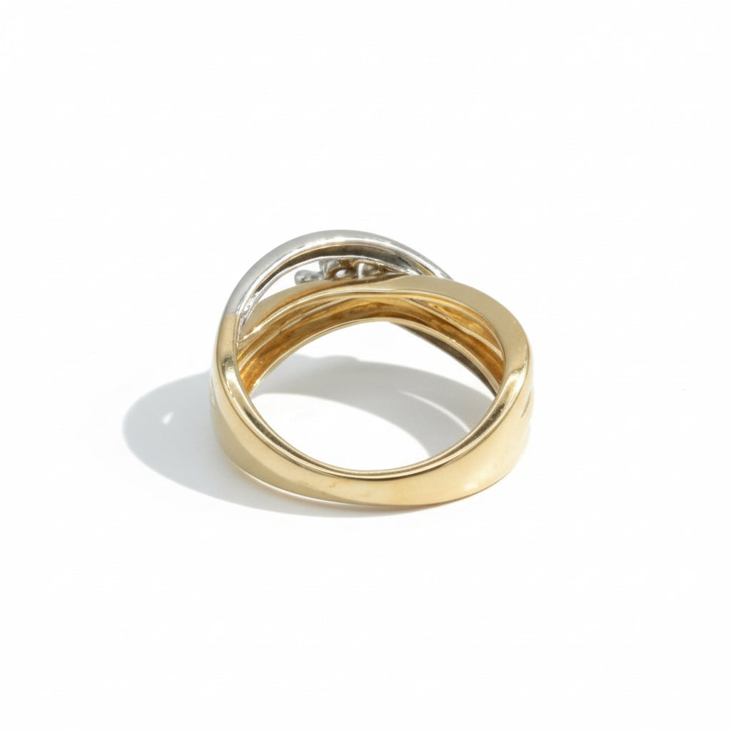 Bague 2 ors - Trilogie de diamants