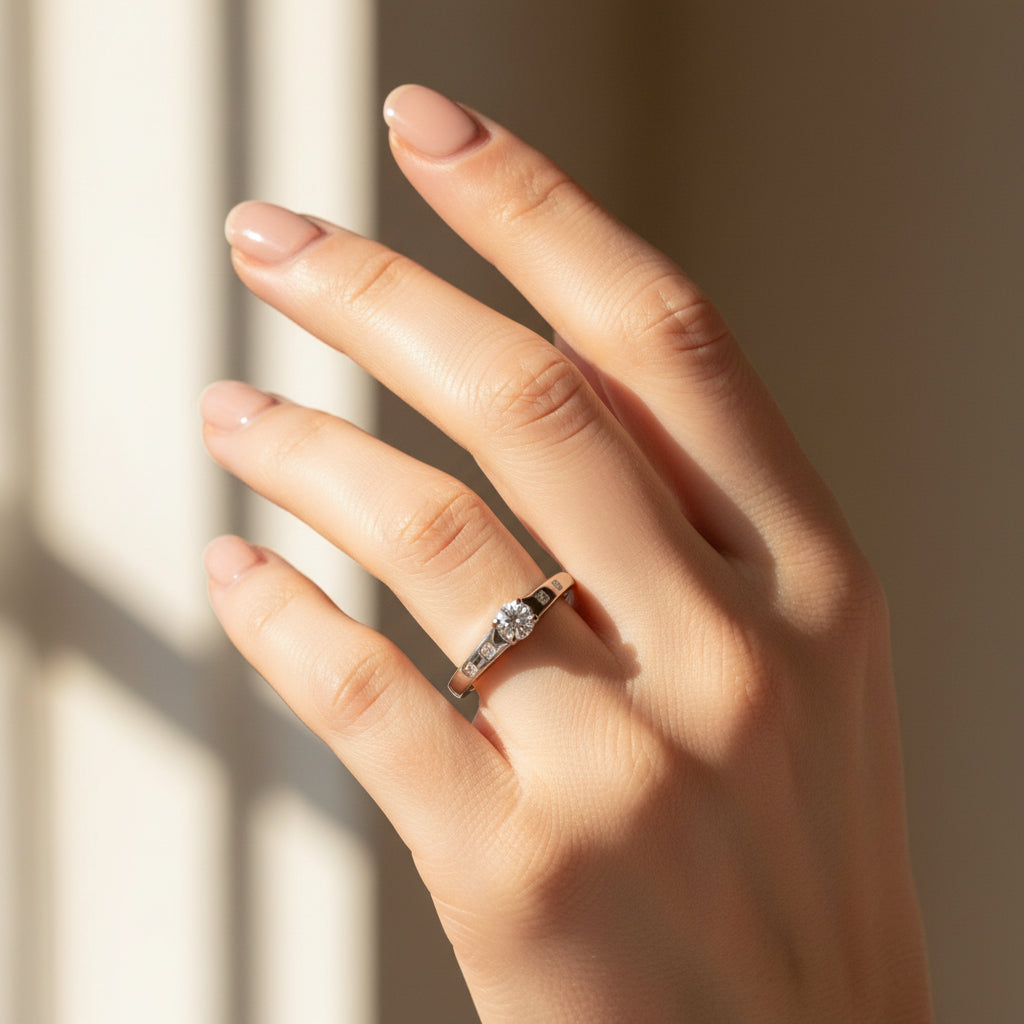 Bague - Or blanc et Diamants