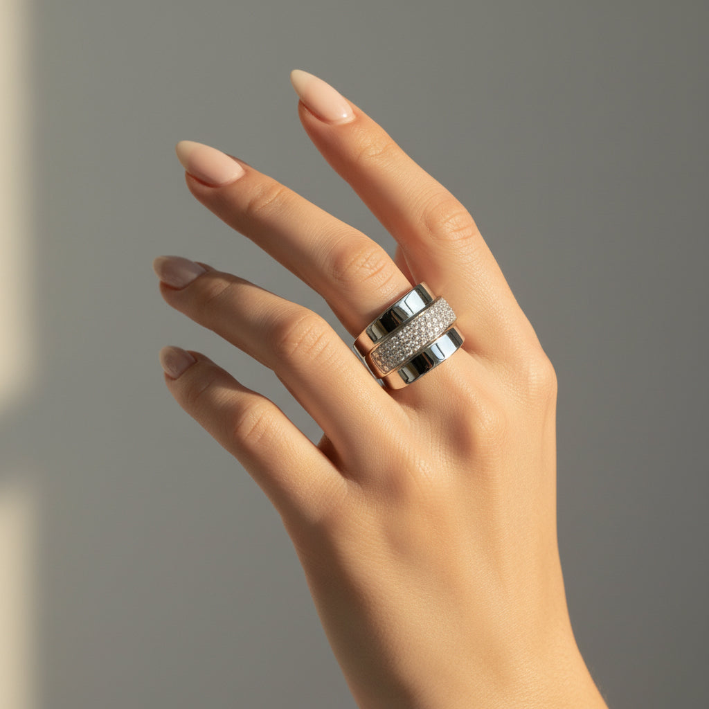 Bague Or blanc et Diamants 1,20 carats