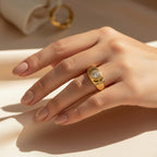 Bague Jonc - Or jaune - Diamant 0,60 carat