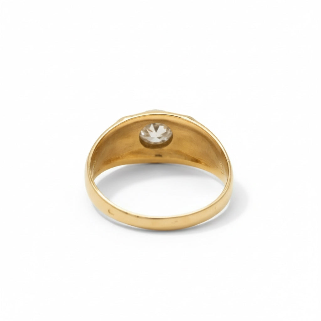 Bague Jonc - Or jaune - Diamant 0,60 carat