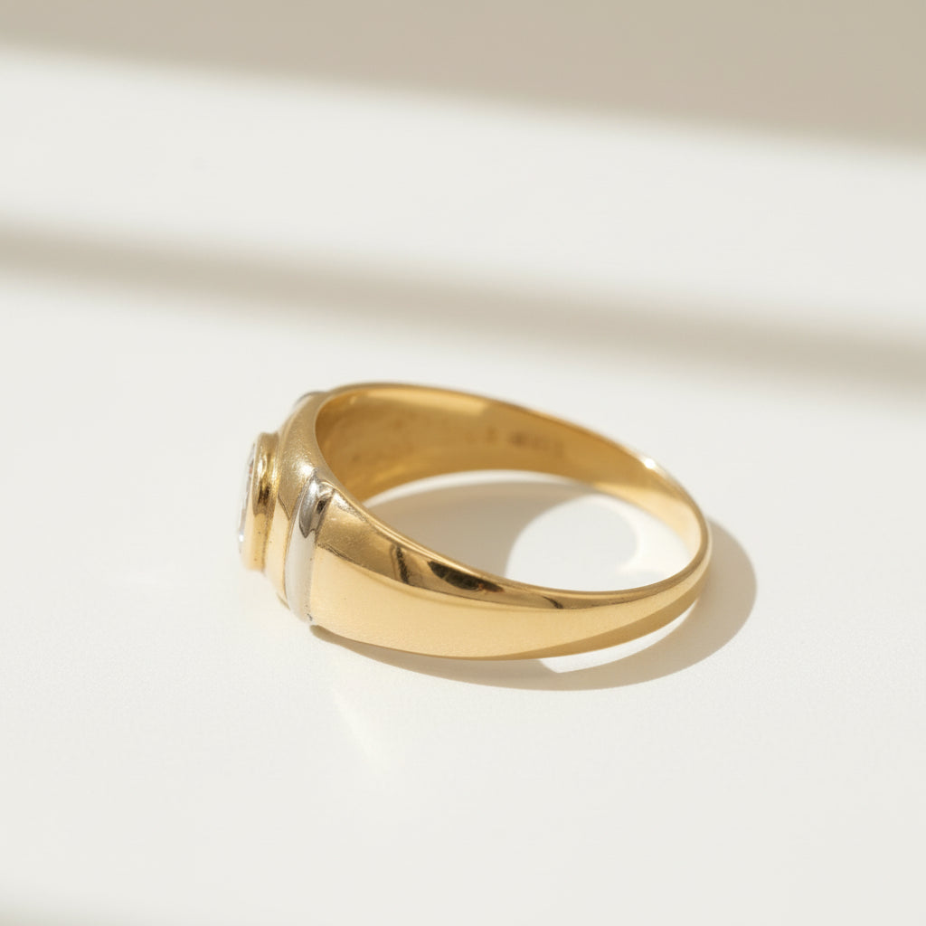 Bague Jonc - Or jaune - Diamant 0,60 carat