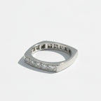 Alliance Carrée - Or blanc et Diamants