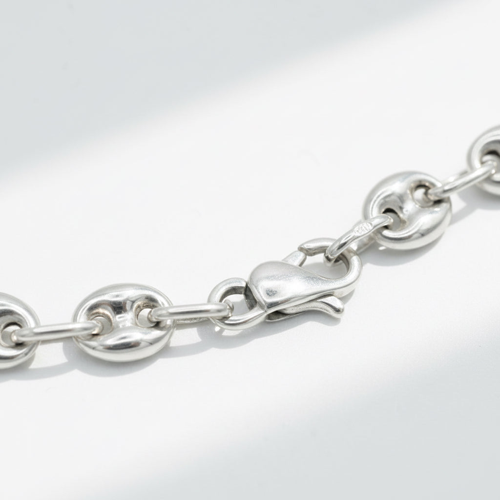 Bracelet Or Blanc - Grain de Café