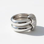 Chaumet - Bague Or blanc et Diamants - Modèle Duo