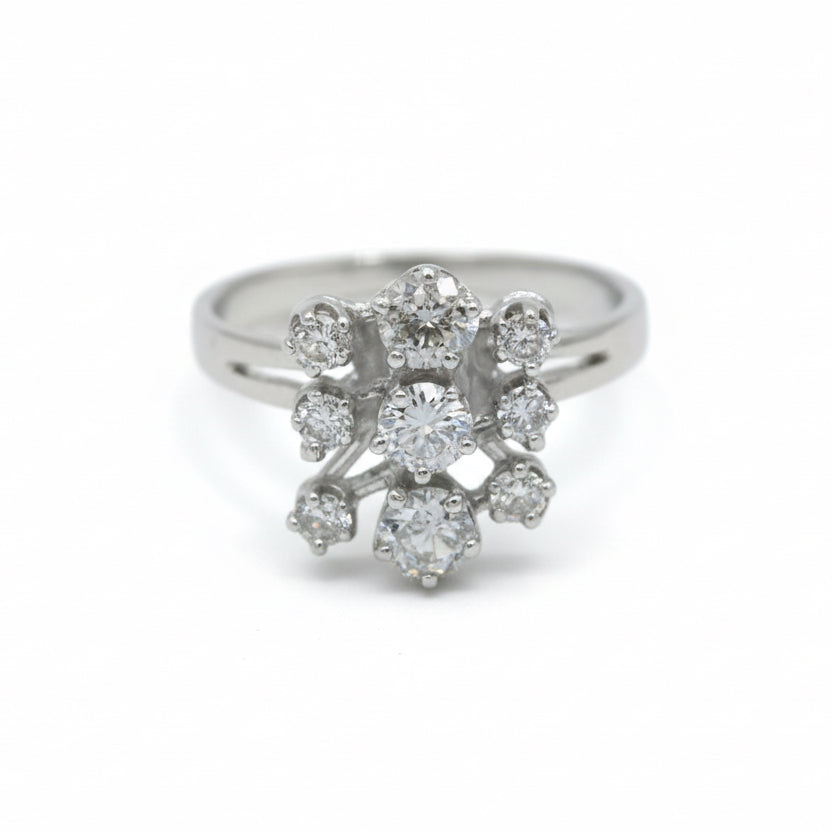 Bague Or blanc et diamants