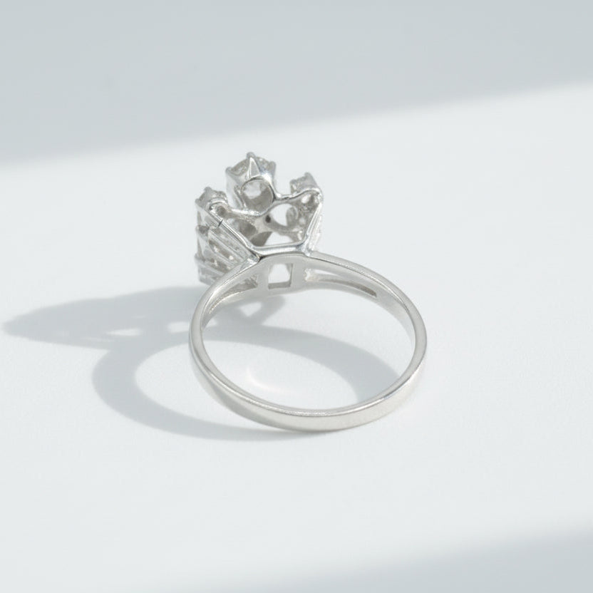 Bague Or blanc et diamants