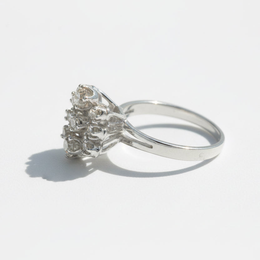 Bague Or blanc et diamants