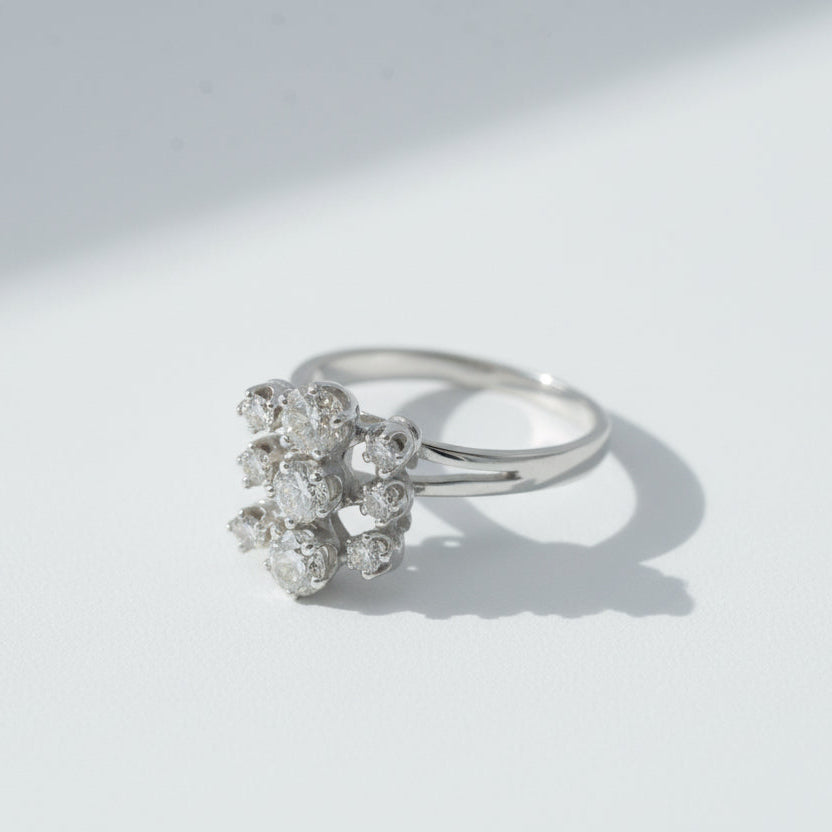 Bague Or blanc et diamants