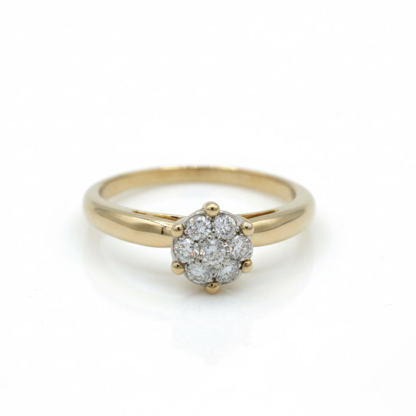 Bague Or jaune - Diamants 0,35 carat