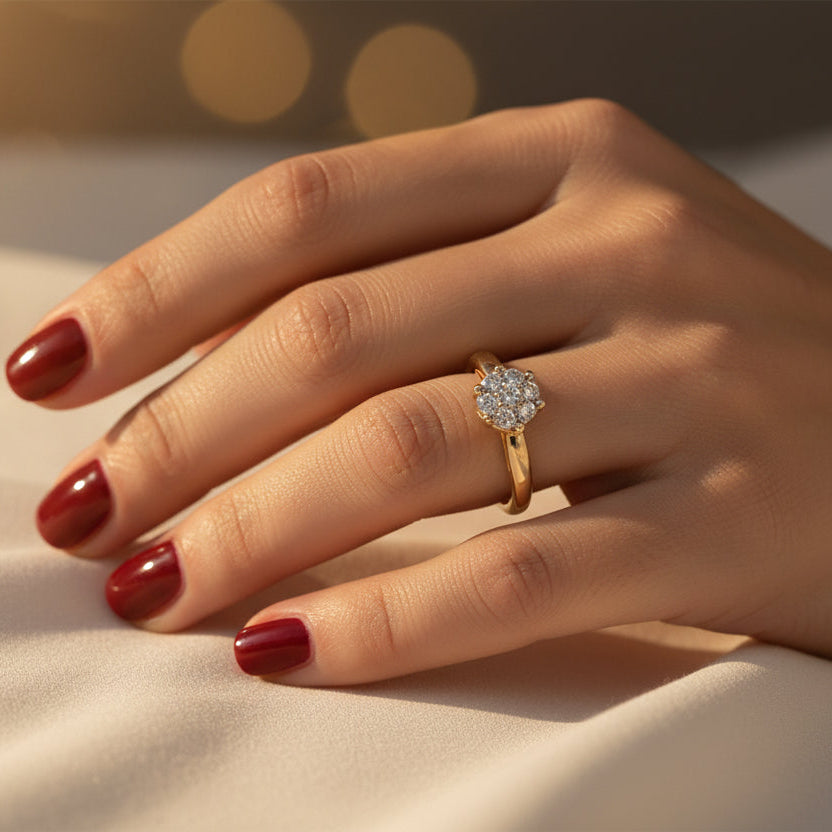 Bague Or jaune - Diamants 0,35 carat